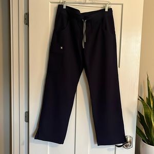 Figs Navy Blue Scrub Pants- Size Medium Petite
